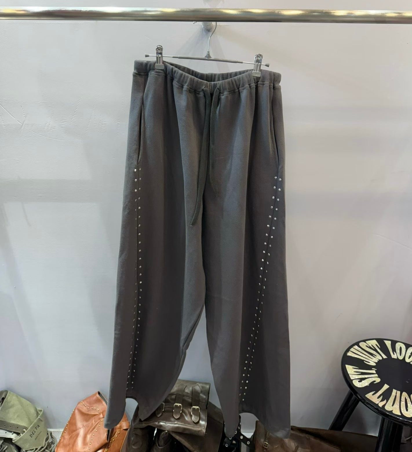 Star Stud Twill Sweatpants