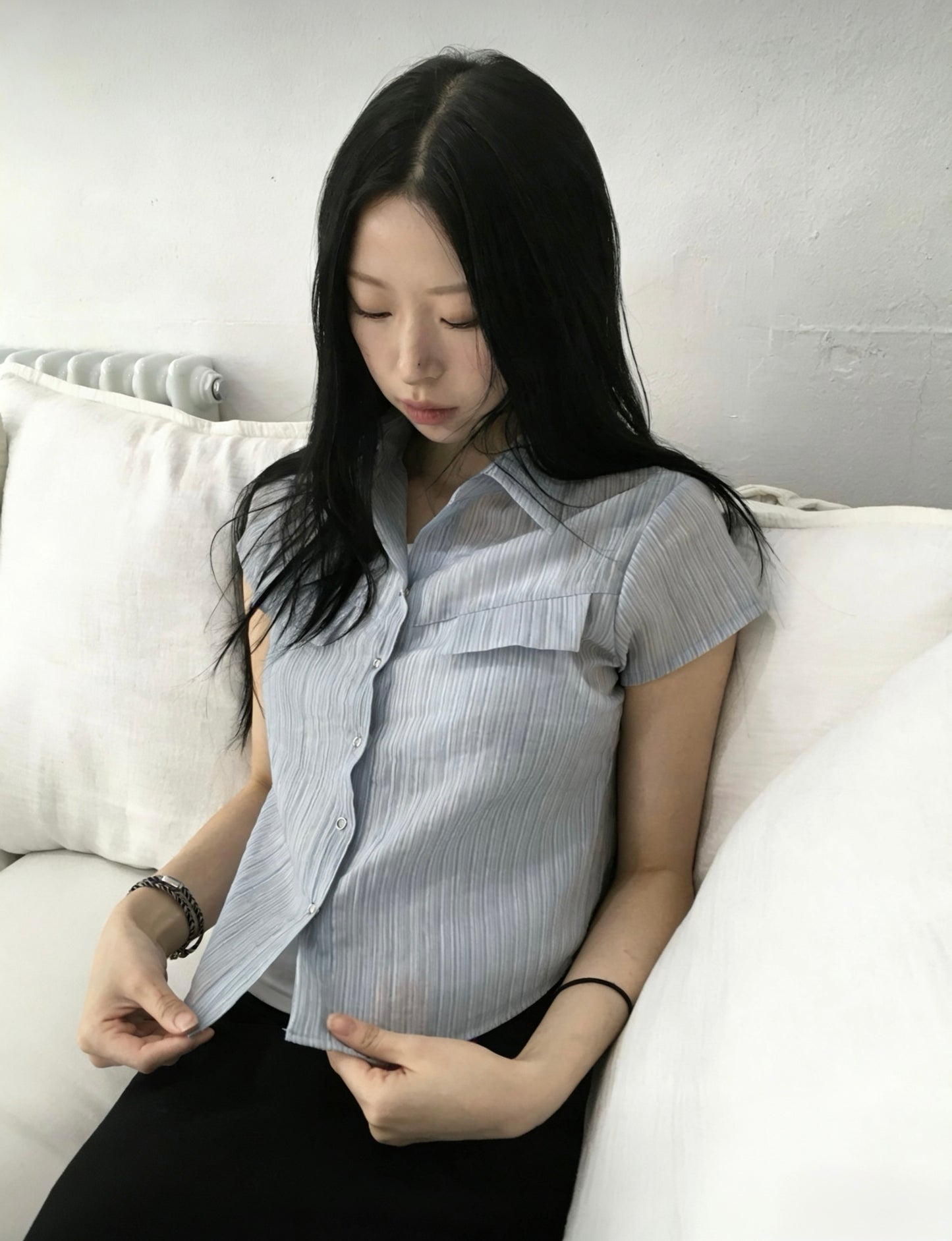 Pinstripe Fitted Shirt