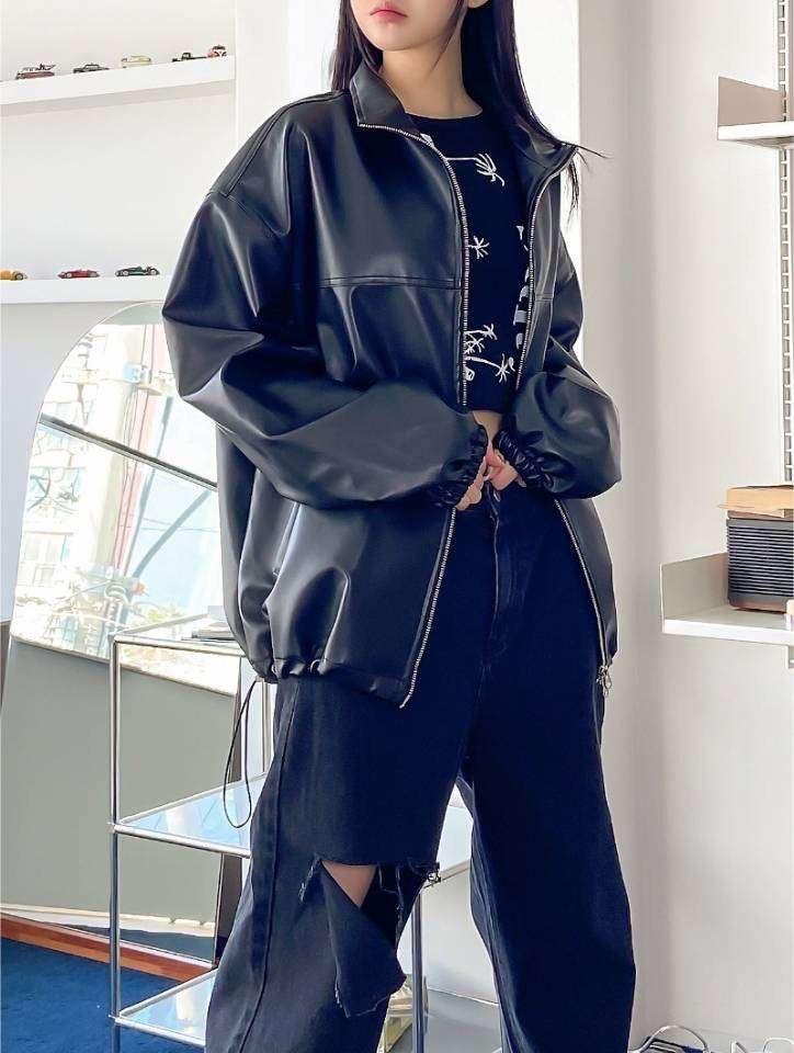 unisex leather jacket