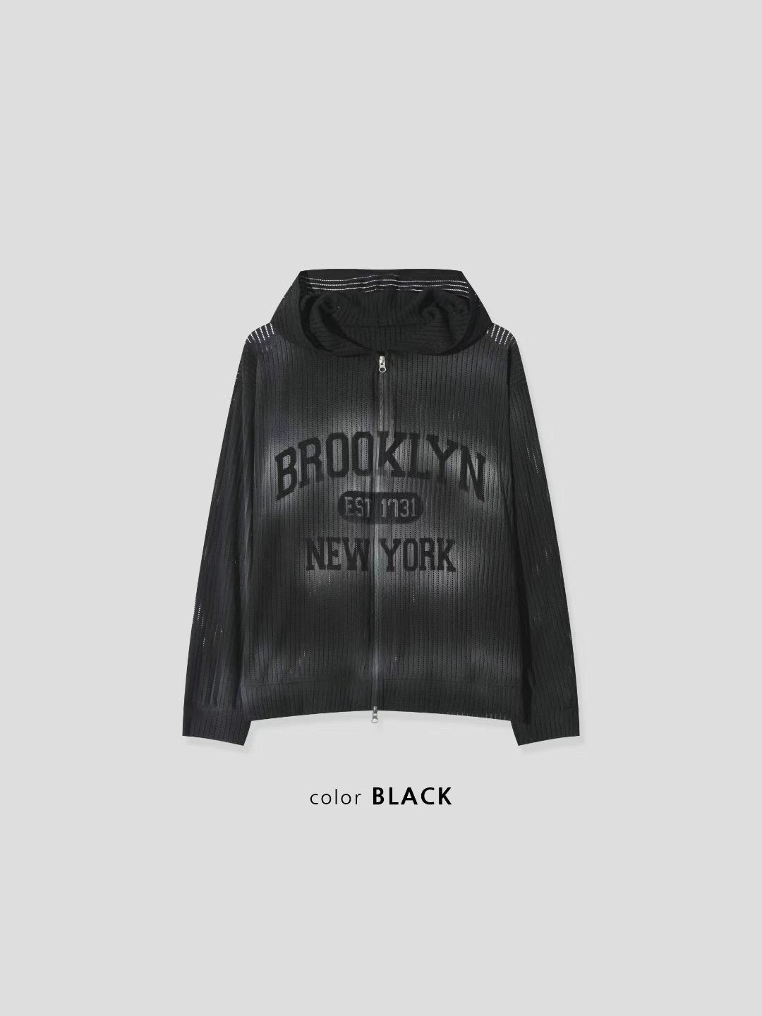 Brooklyn Mesh Zip-Up Hoodie