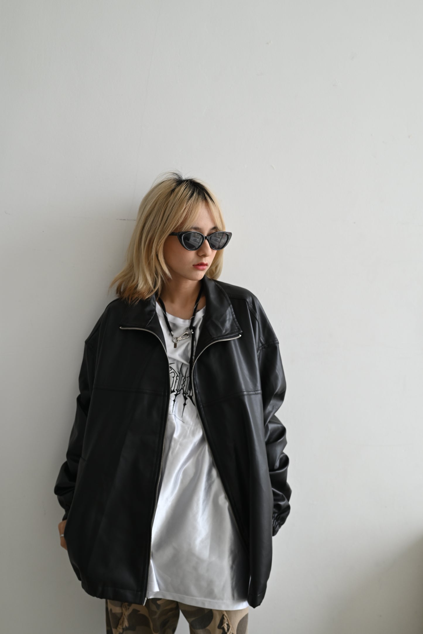 unisex leather jacket