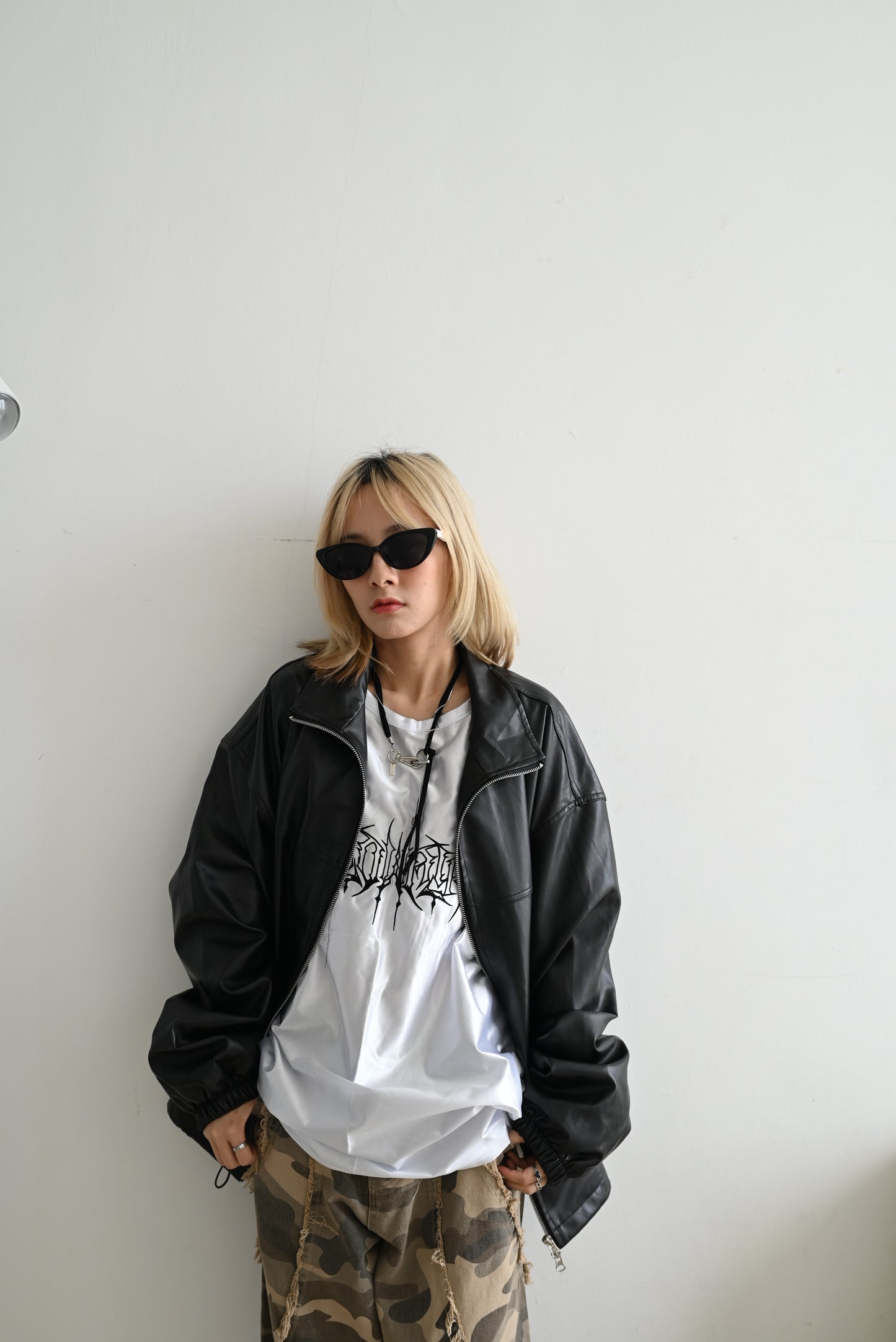 unisex leather jacket