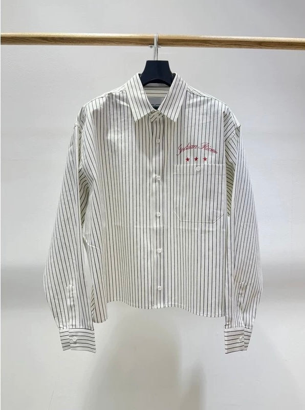 Short-Sleeved Striped Shirt