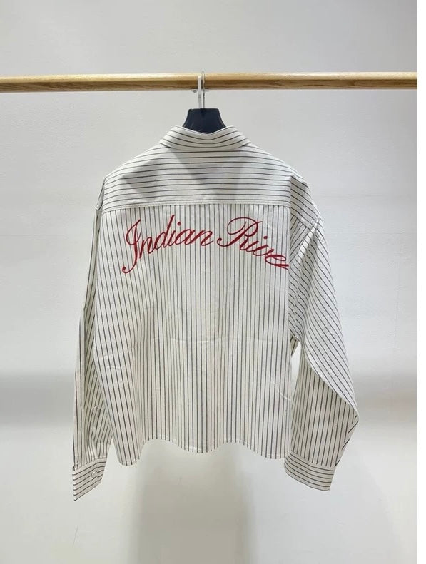 Short-Sleeved Striped Shirt
