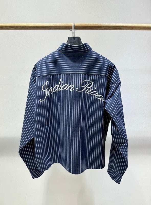 Short-Sleeved Striped Shirt