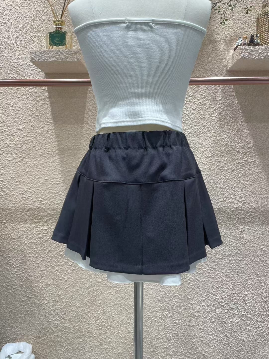 Pleated Pocket Skirt