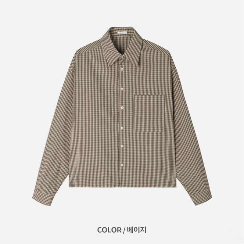 Autumn Leaf Check Short Shirt