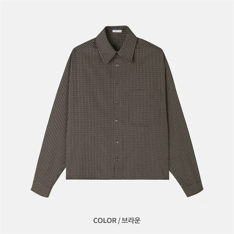 Autumn Leaf Check Short Shirt