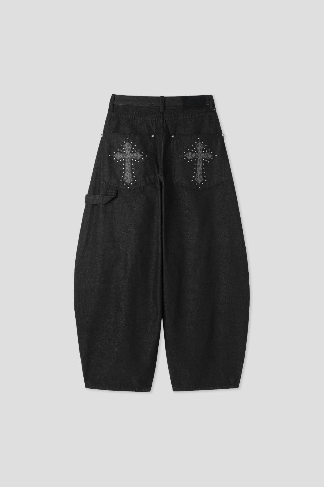 Fade-Resistant Balloon Jeans