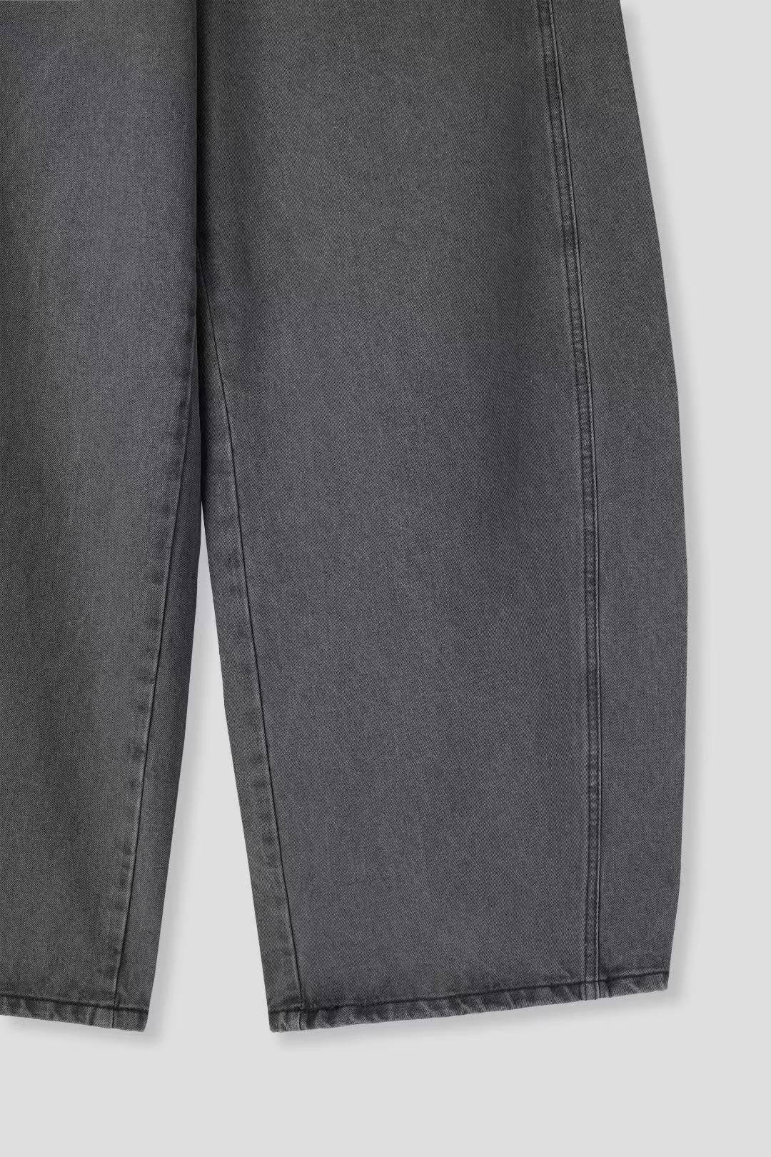 Grey Vintage Indian Button Jeans