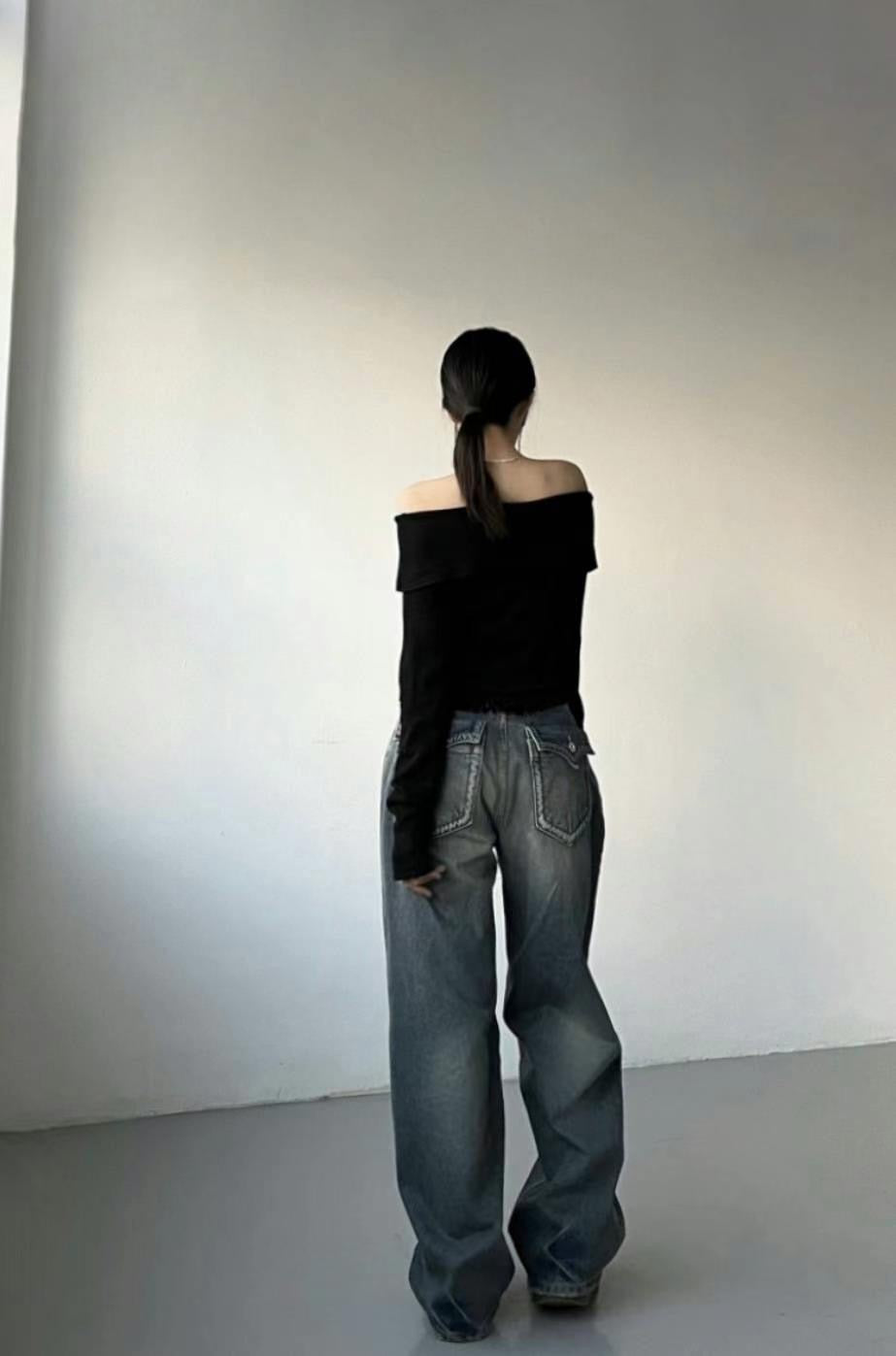 Loop pocket jeans