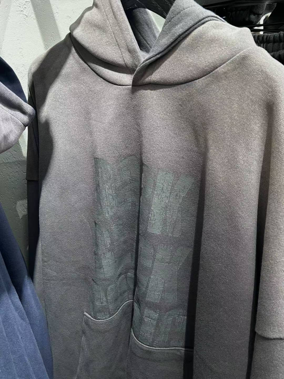 Dark Color Letter Print Hoodie
