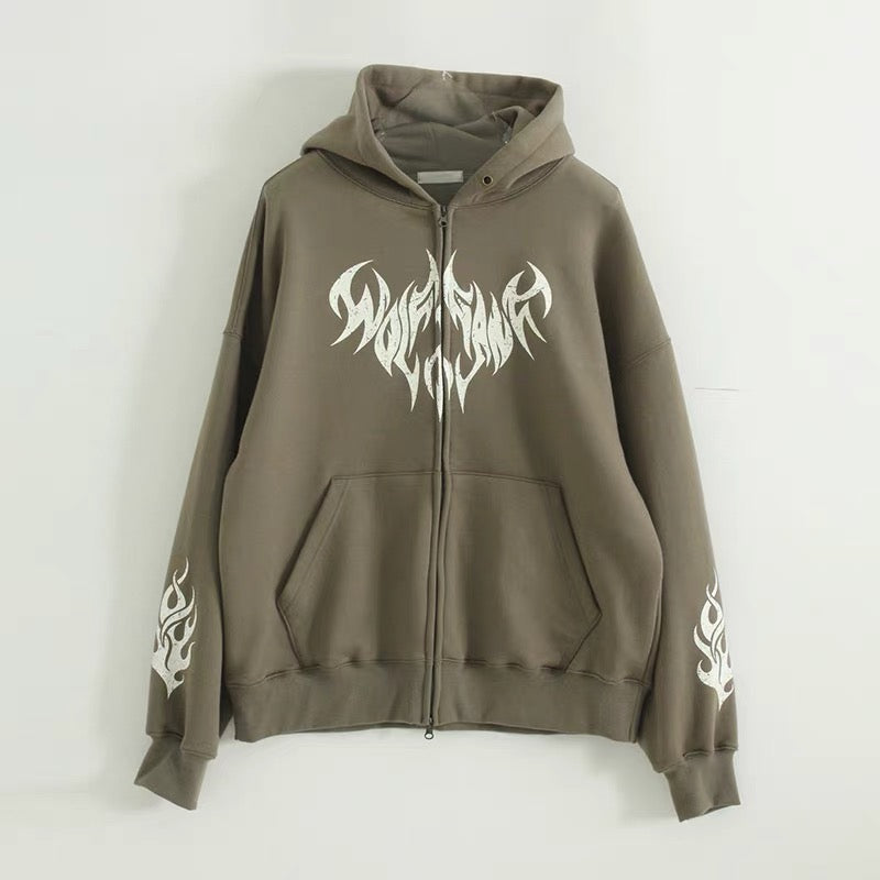 Batwing Zip-Up Hoodie