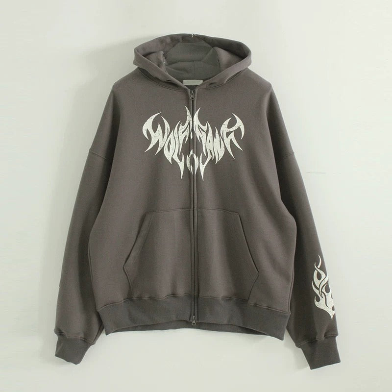 Batwing Zip-Up Hoodie