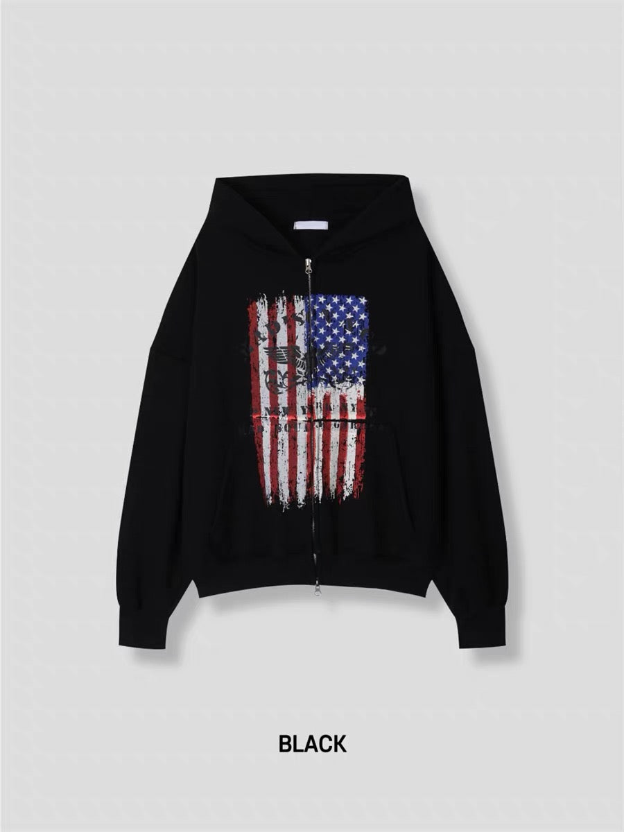 American Flag Zip-Up