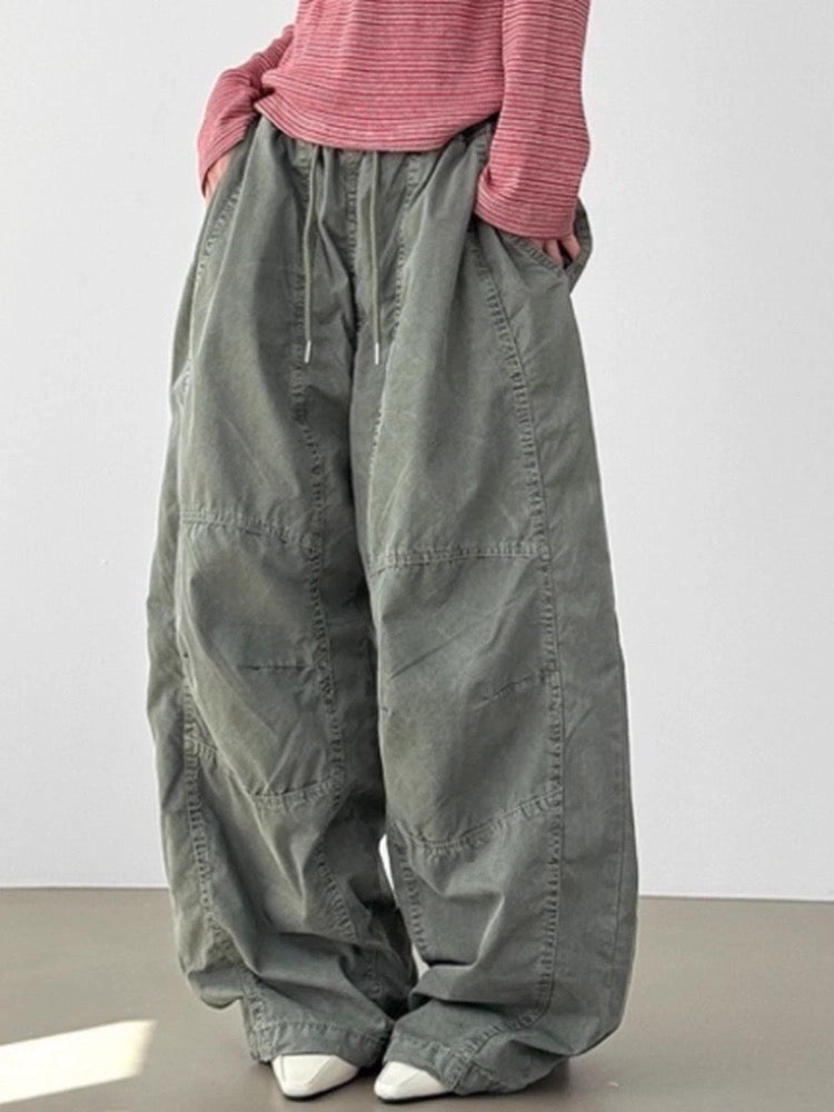 Cut-Out Balloon Cargo Pants