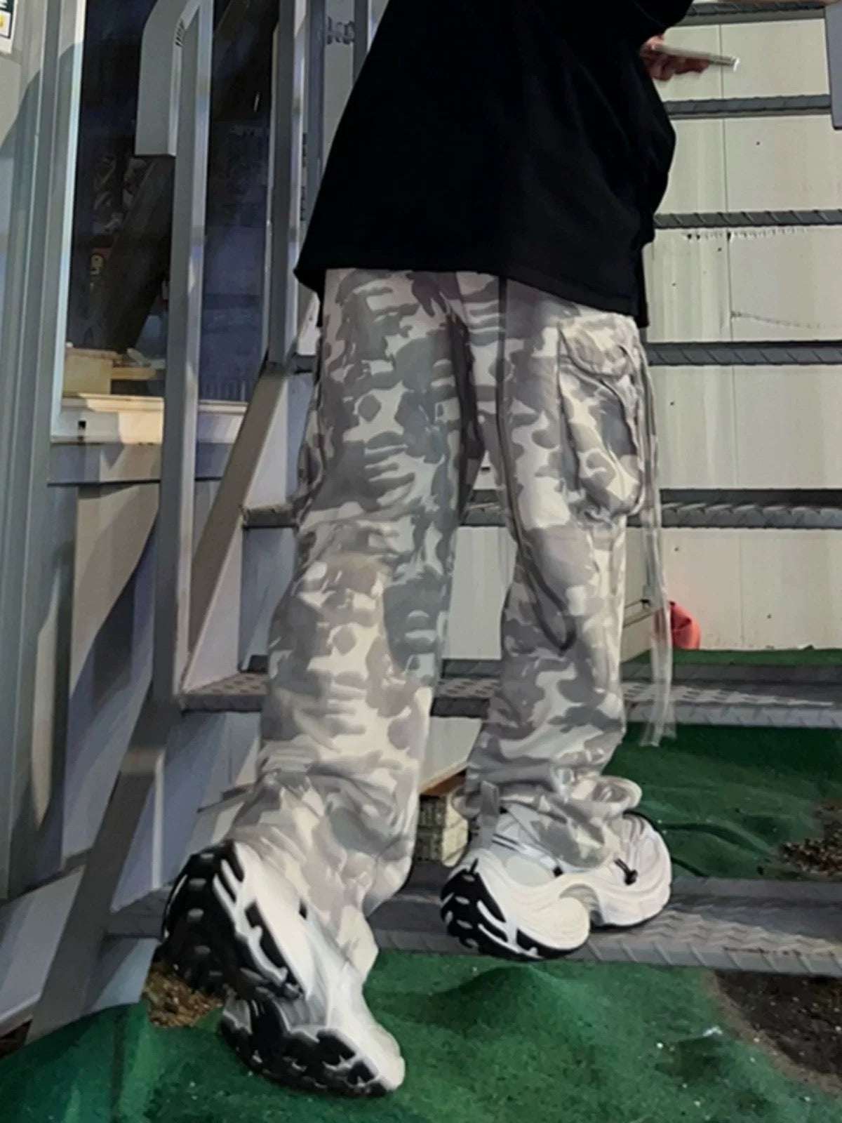 UNISEX 迷彩工裝褲