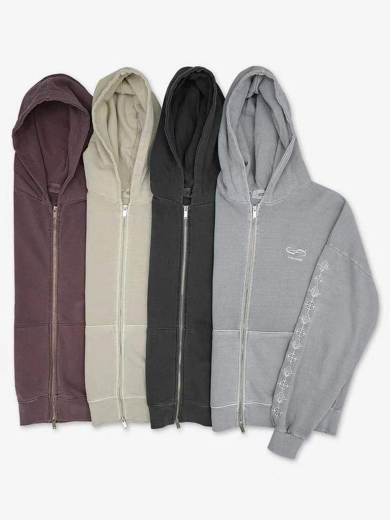 Symbol zip-up jacket