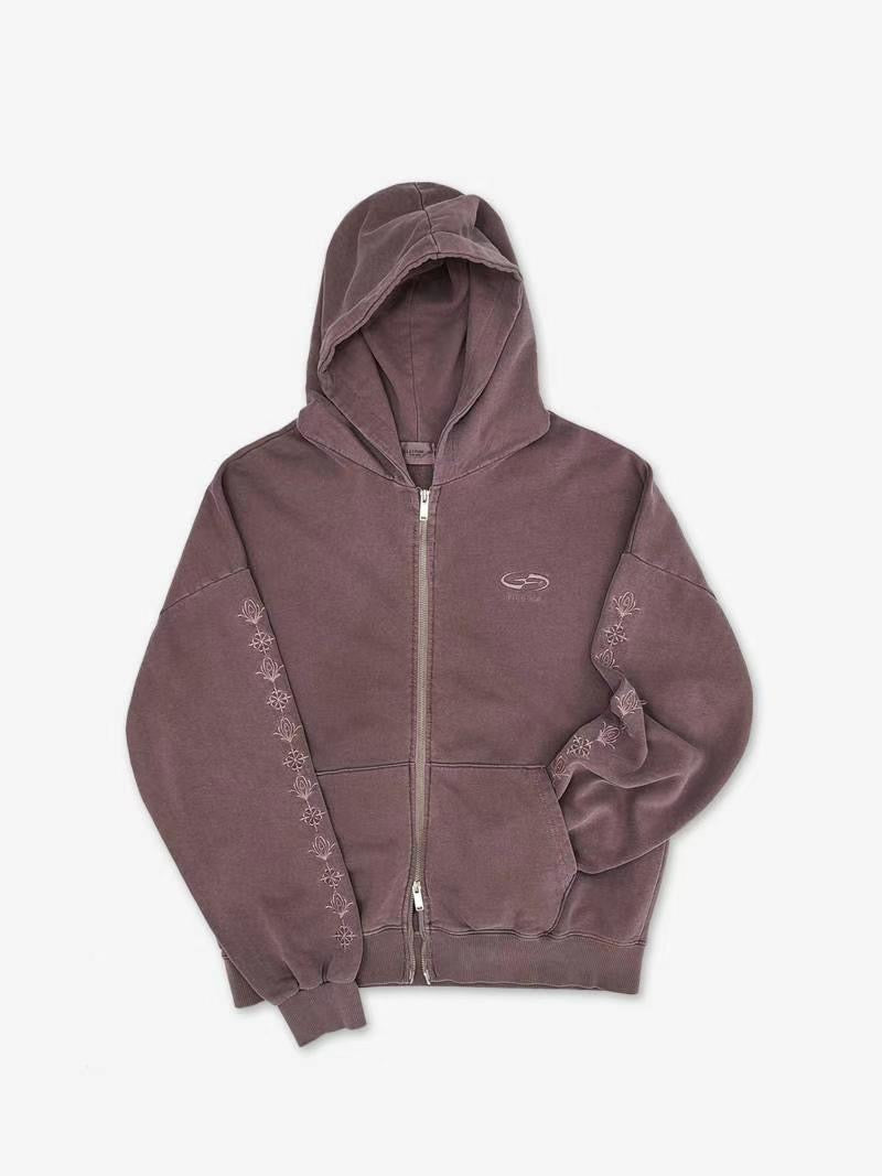 Symbol zip-up jacket