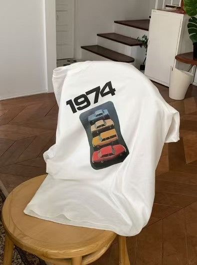1974復古汽車短袖T恤