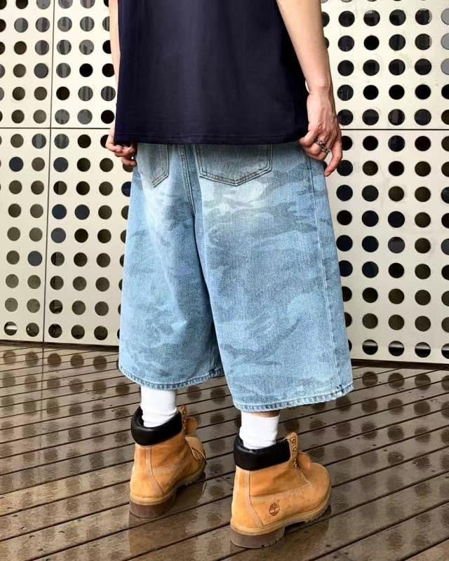 Dark Camouflage Bermuda Jeans