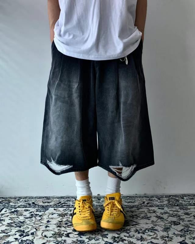 Dark Camouflage Bermuda Jeans