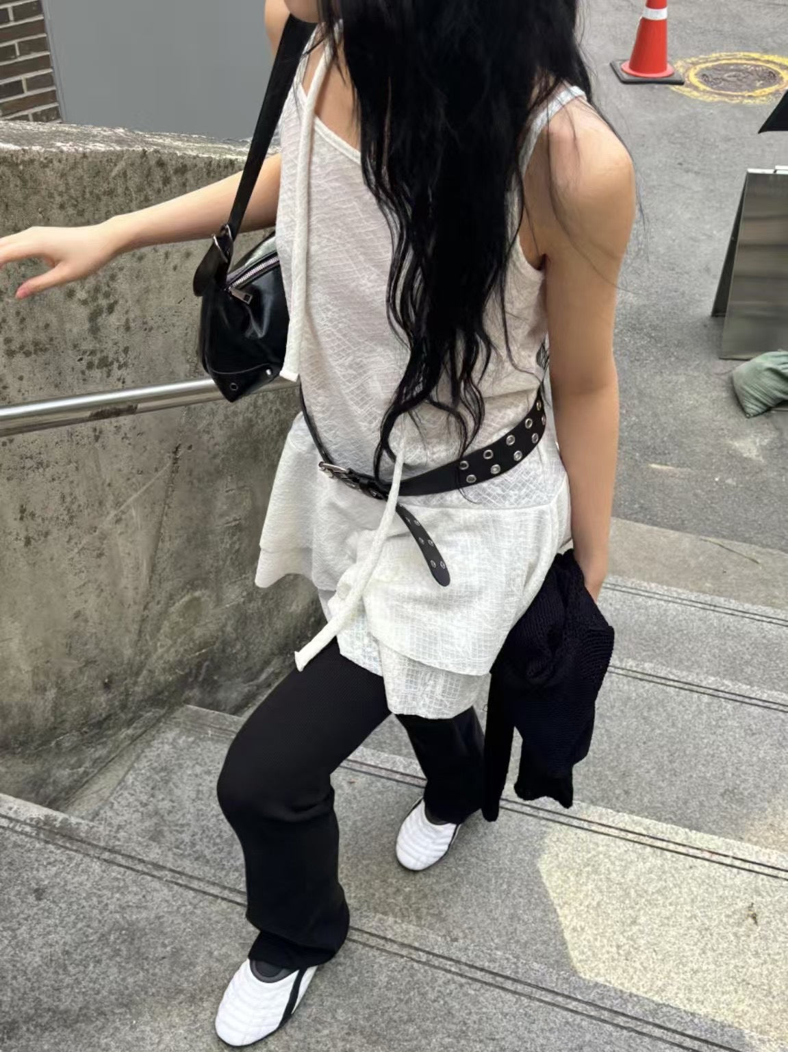 Scarf Lace Suspender Dress