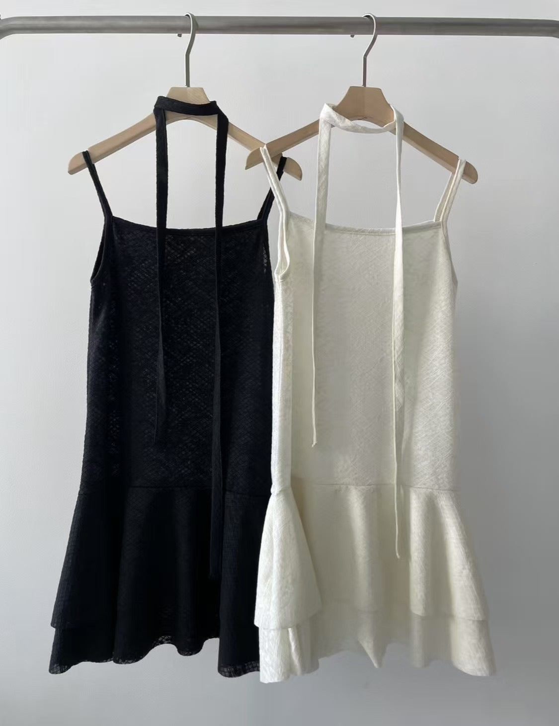 Scarf Lace Suspender Dress
