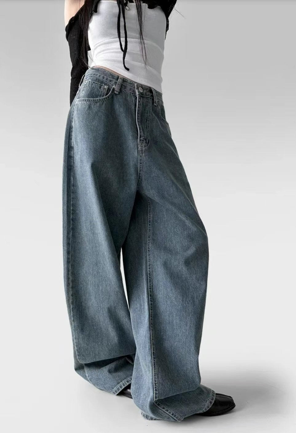 翼形牛仔褲UNisex