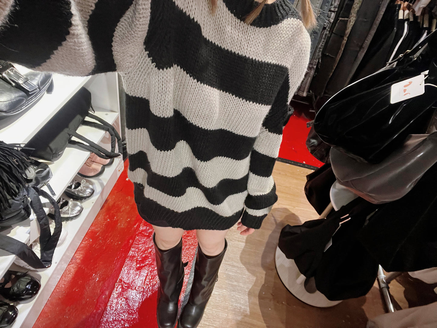 stripe knit top