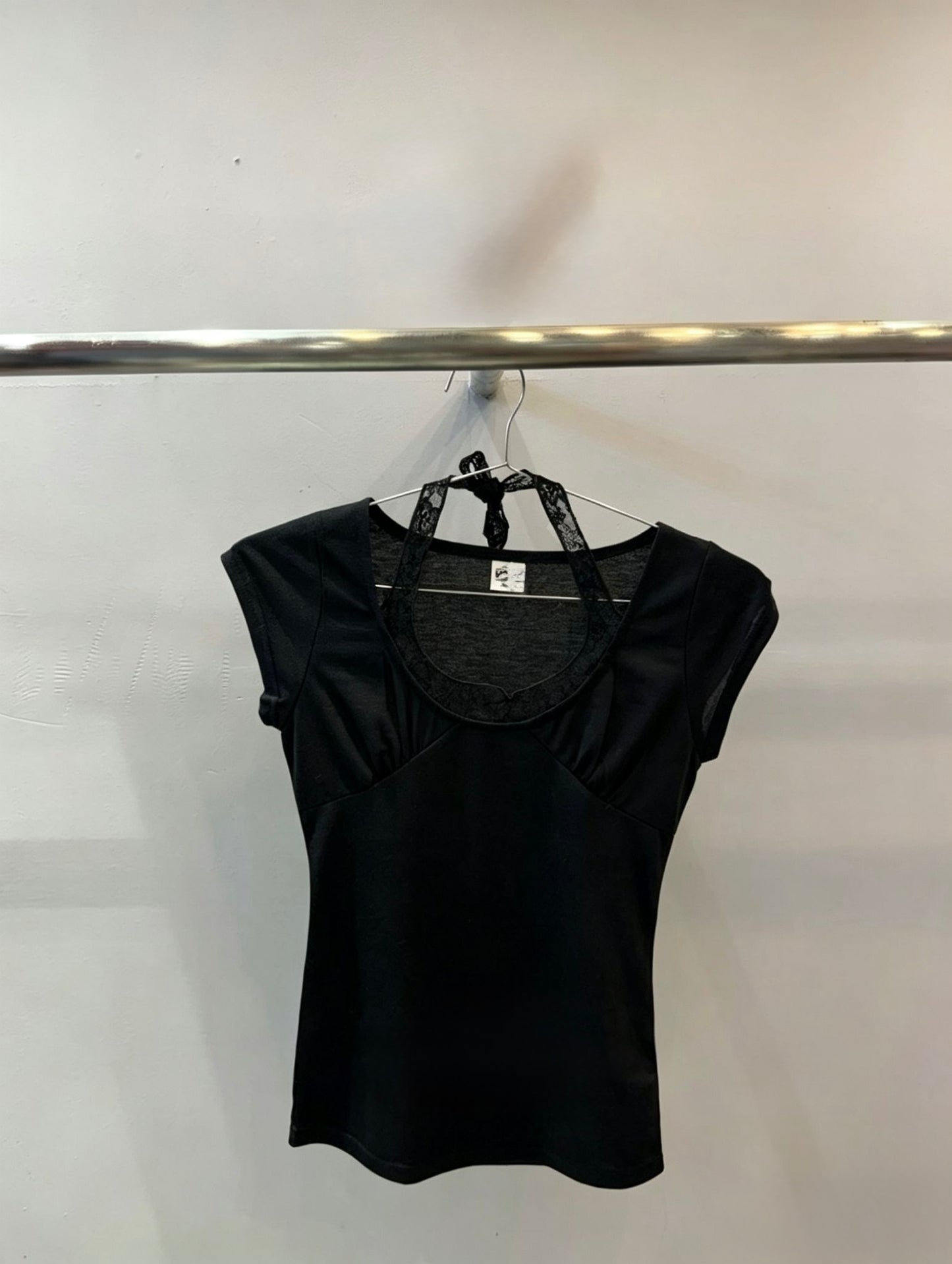 Lace Halter Layered Top