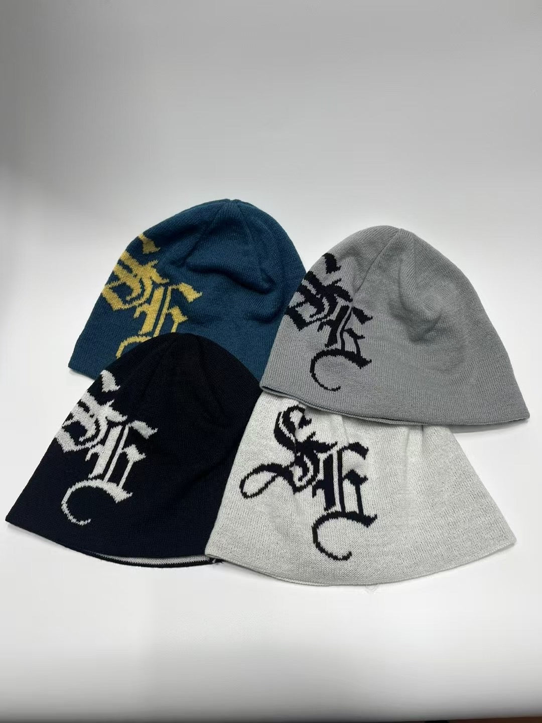 Black lettering hat