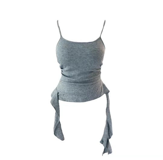 Ruffle Edge Knit Tank