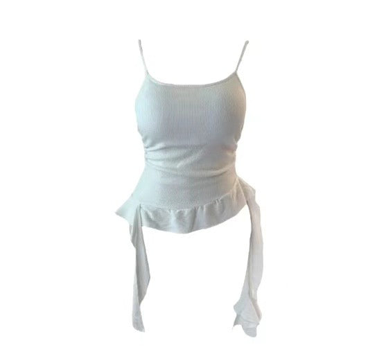 Ruffle Edge Knit Tank