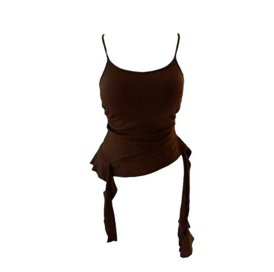 Ruffle Edge Knit Tank