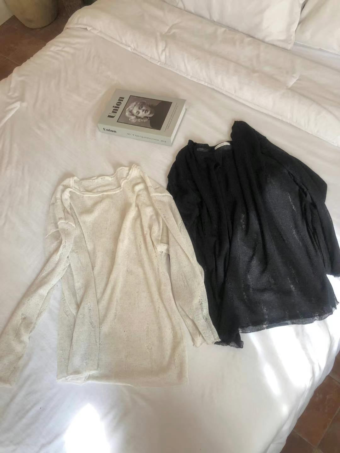 Off-Shoulder Mesh Layered Tee
