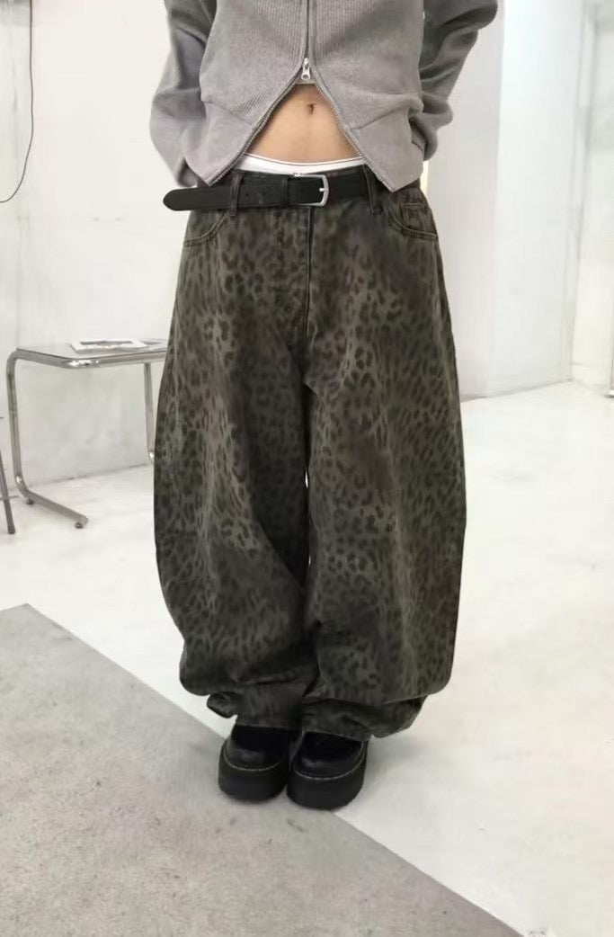 Unisex Leopard Balloon Pants