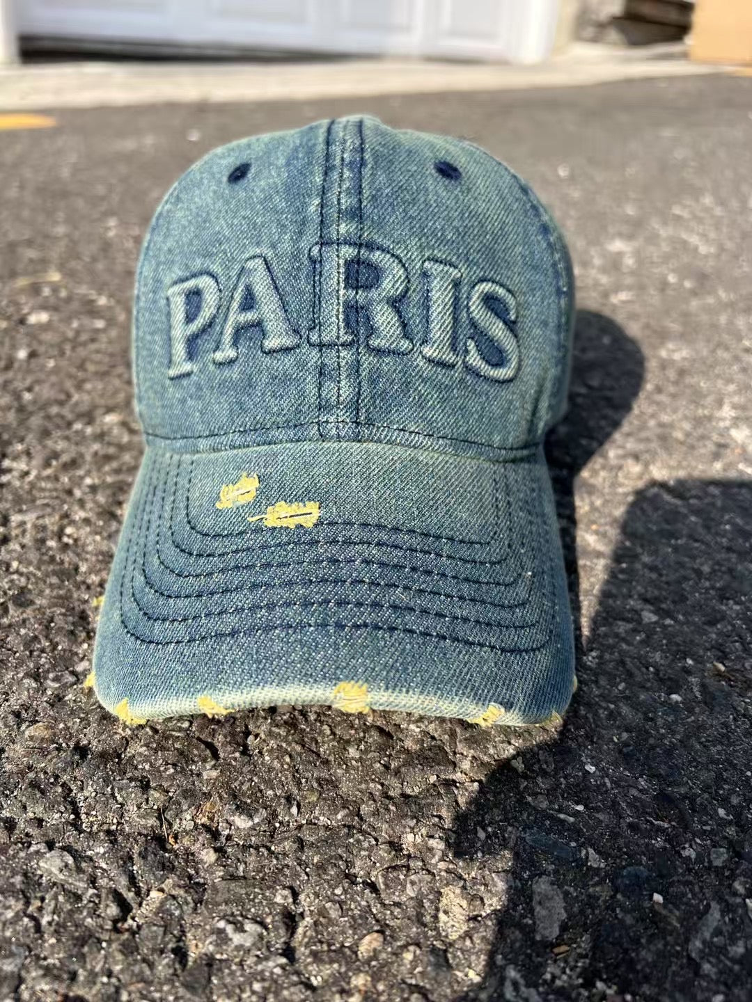 Paris Embossed Baseball Cap