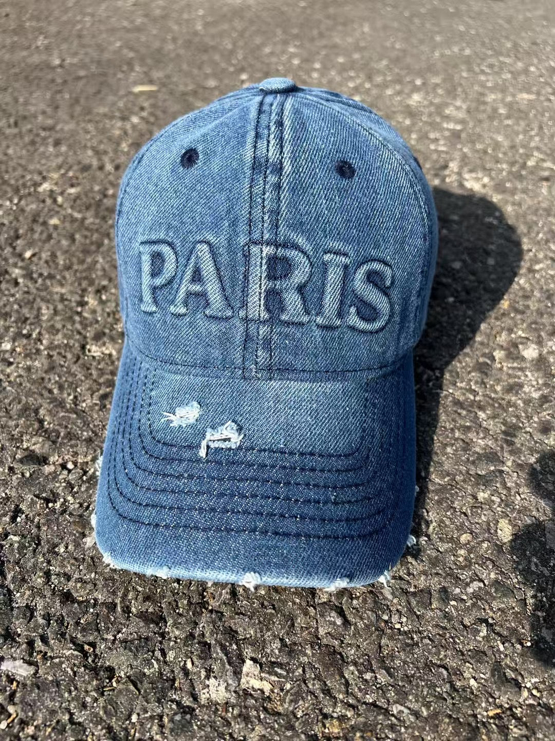 Paris Embossed Baseball Cap