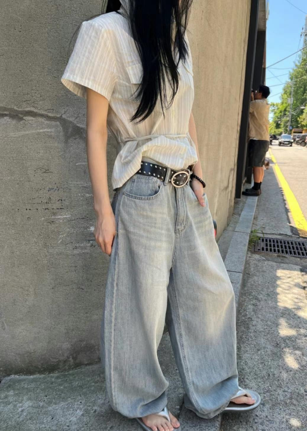 Dust-Wash Denim Jeans