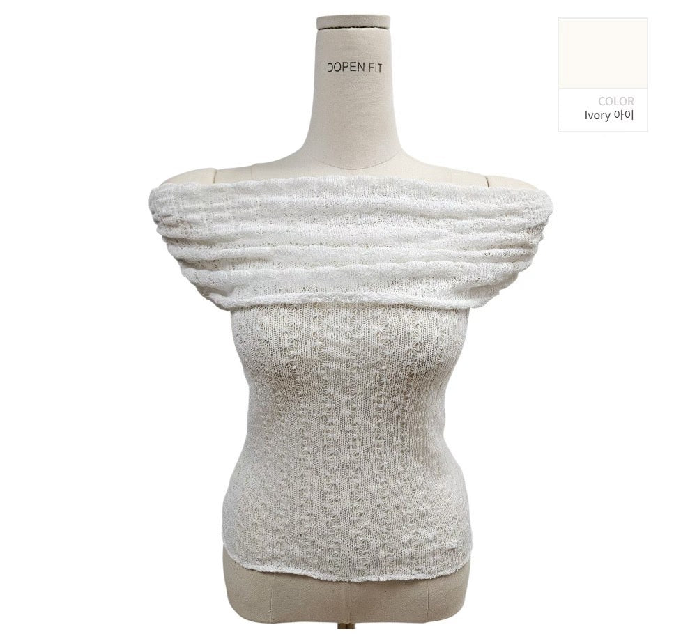 Off-Shoulder Knit Top