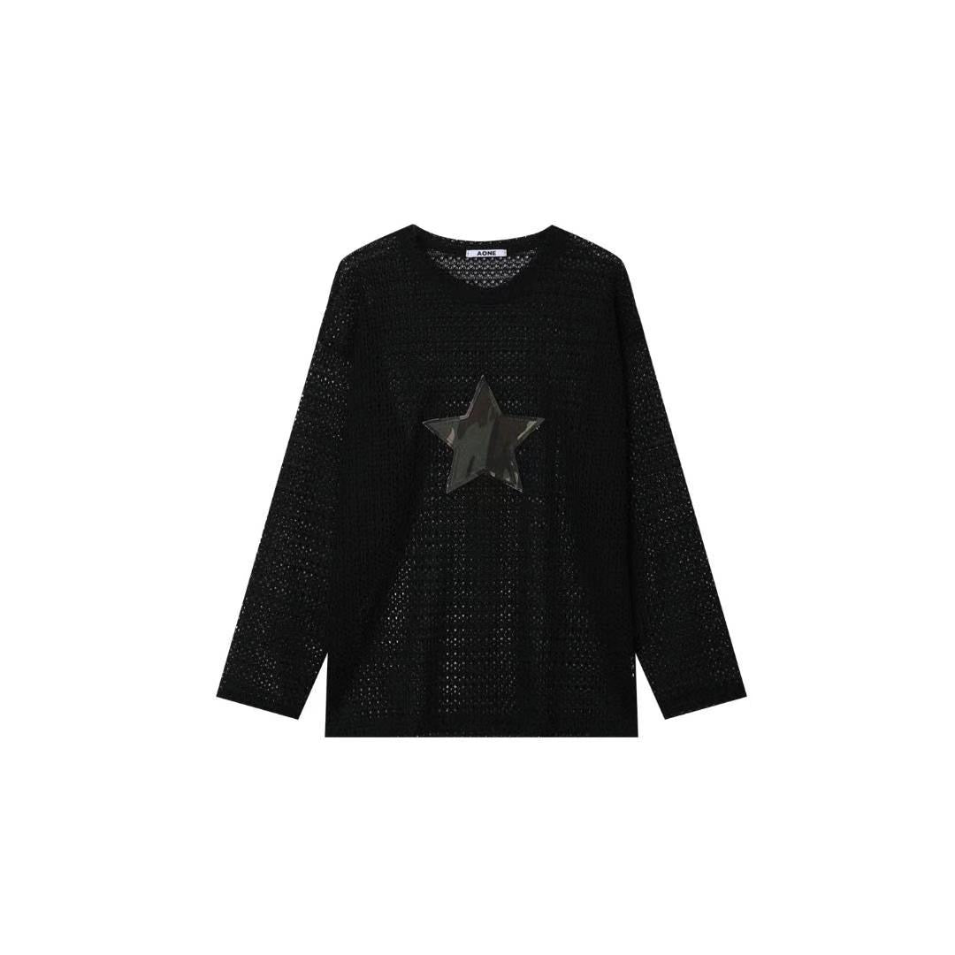 Camo Patchwork Long-Sleeve Tee