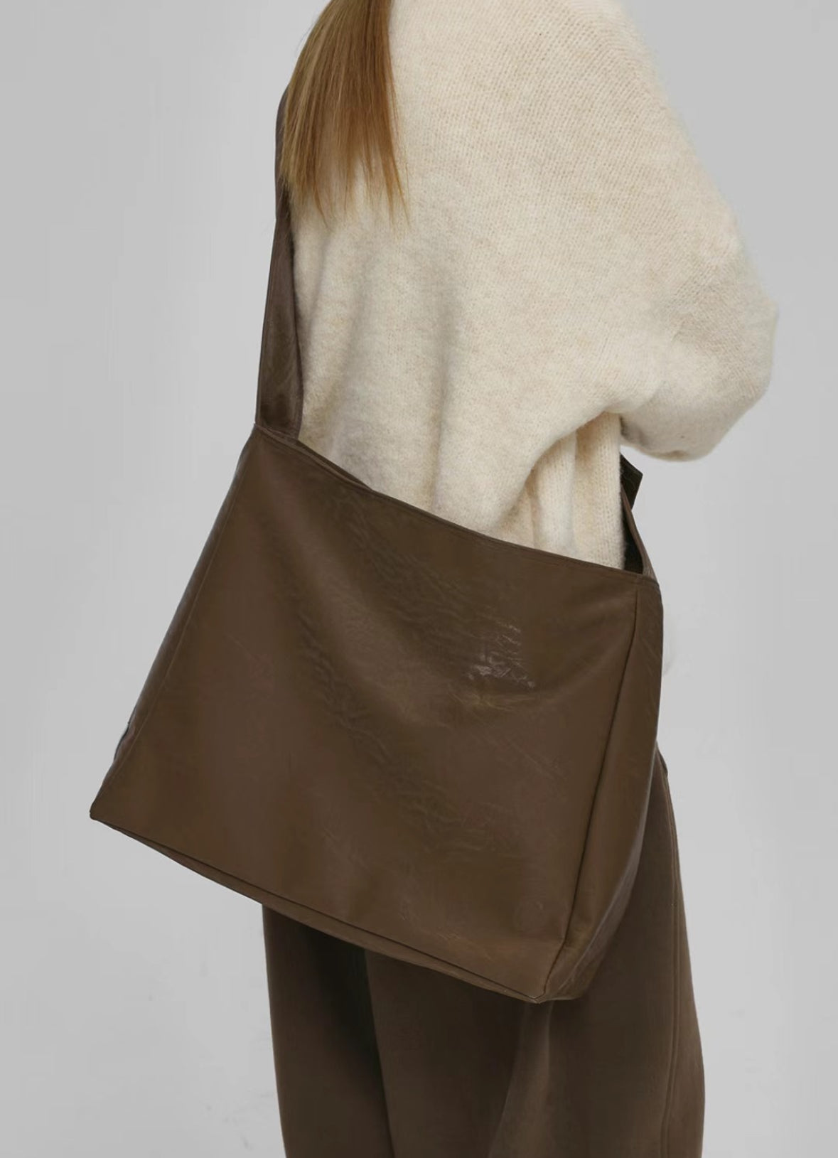 Crack-Square Crossbody Bag