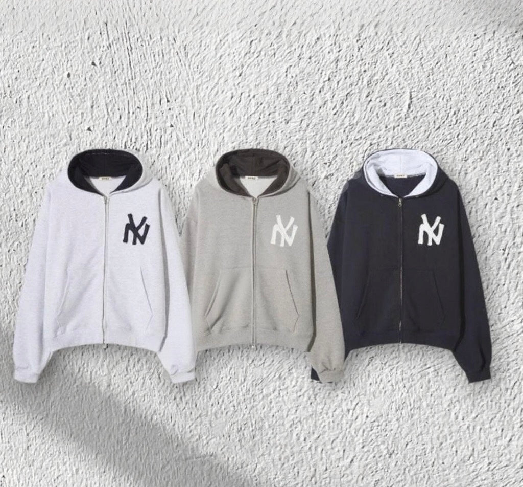 Color-block Hoodie Cardigan Jacket