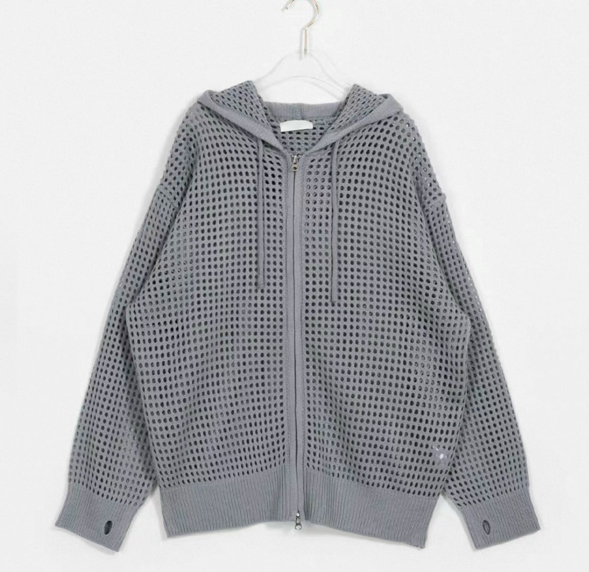 Unisex Cut-Out Hooded Jacket