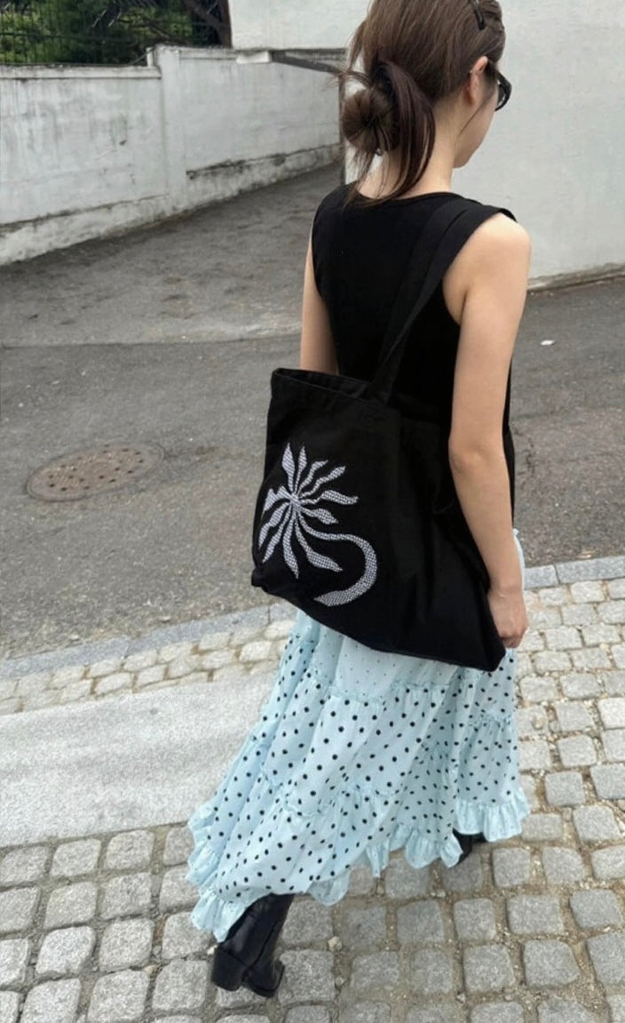 Nocturne Recycled Canvas Oversized Tote