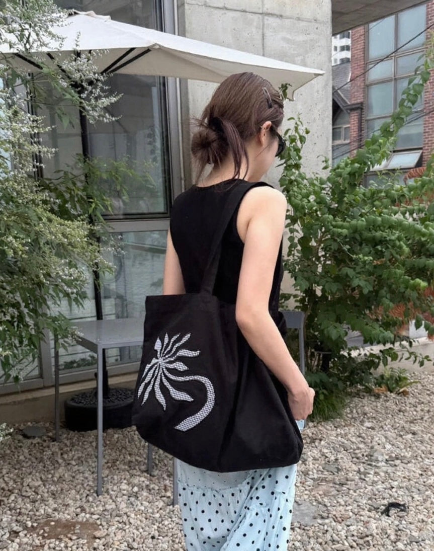 Nocturne Recycled Canvas Oversized Tote