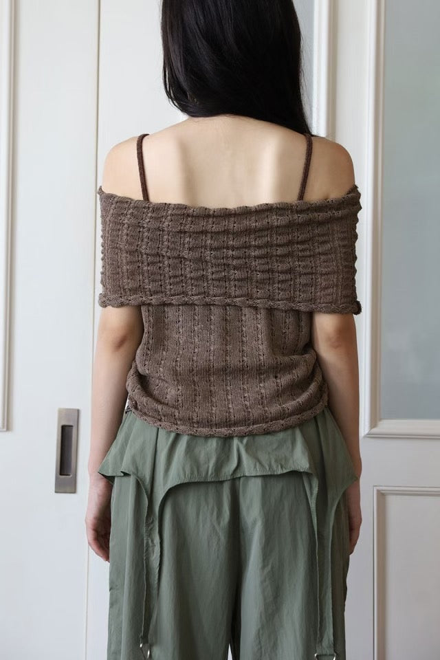 Off-Shoulder Knit Top