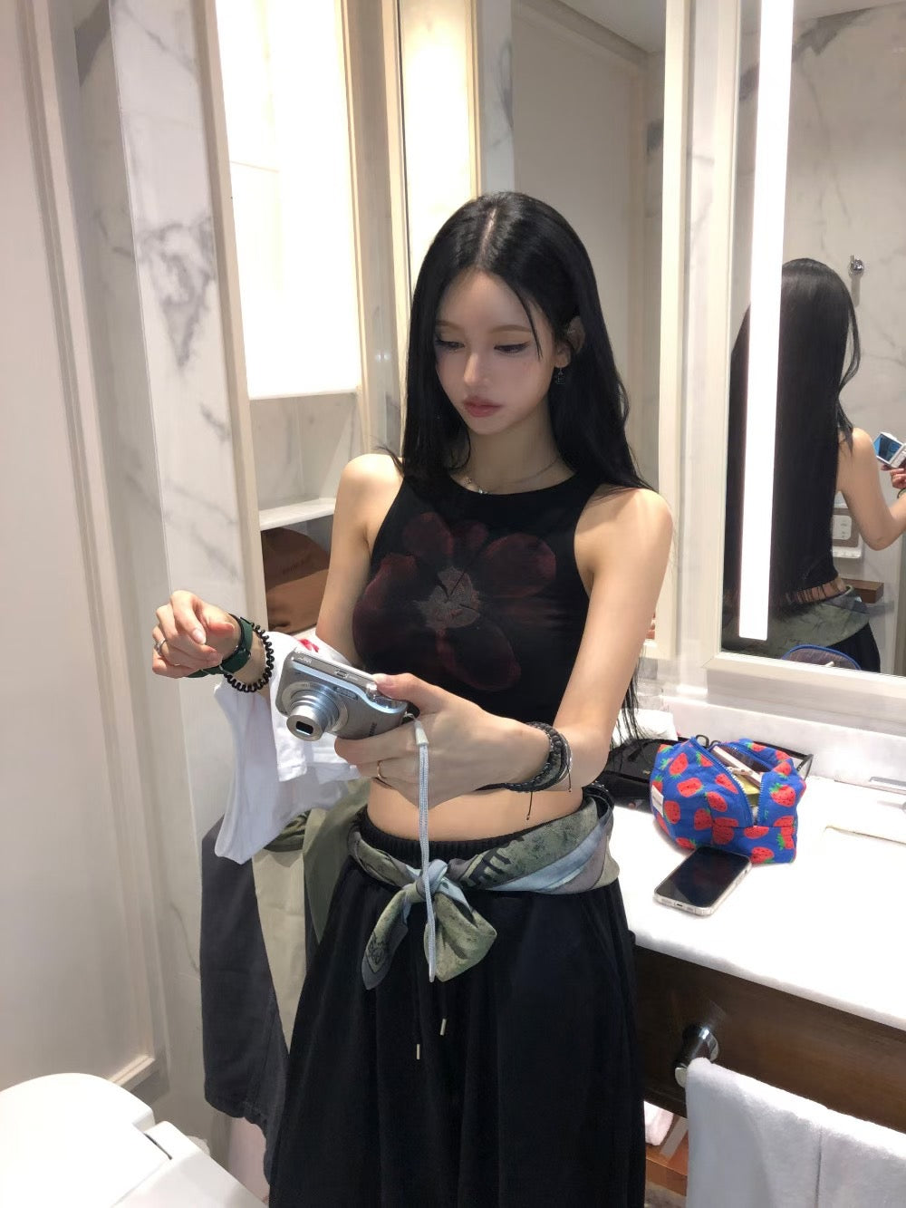 Floral Retro Slim Camisole