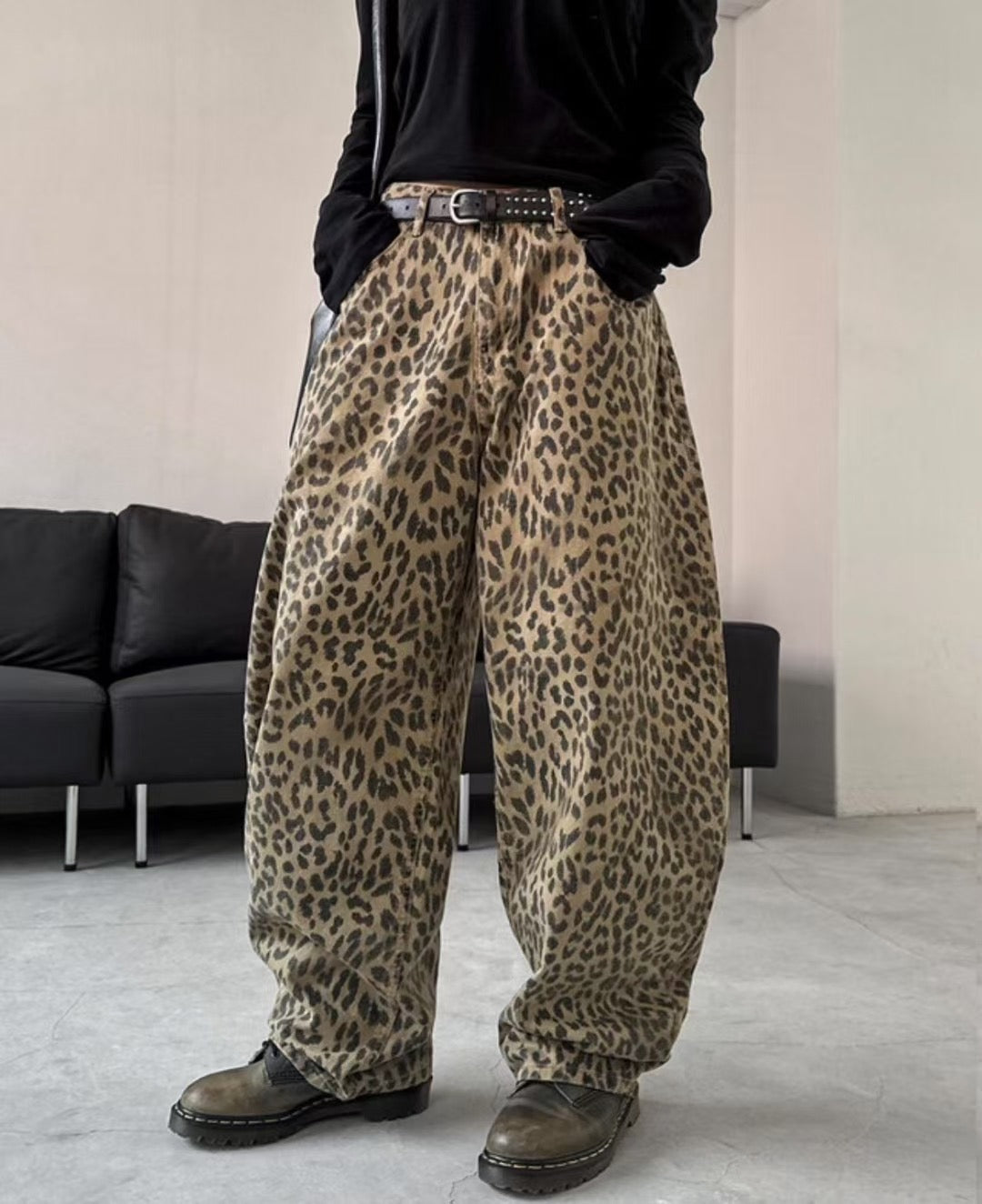 Unisex Leopard Balloon Pants